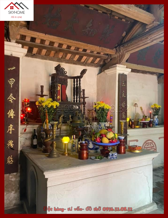 Hoành phi và câu đối tại từ đường họ Nguyễn Phú